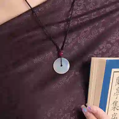 琳琯瑛新中式国风怀古玉髓平安扣吊坠男女通用