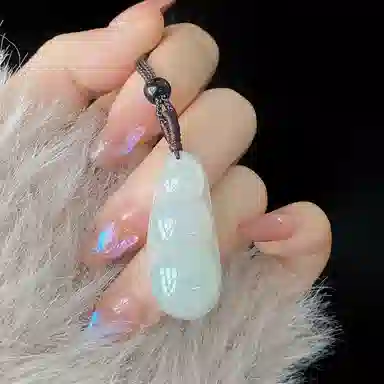 琳琯瑛 新中式国风气质轻奢福豆 糯种 翡翠吊坠 女款