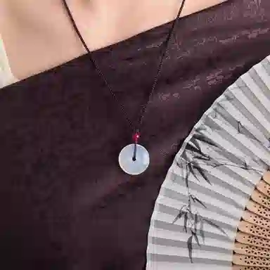 琳琯瑛新中式国风怀古玉髓平安扣吊坠男女通用