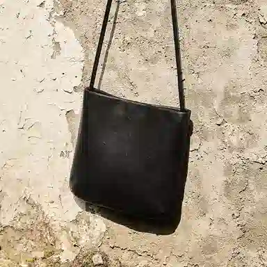 纳兰杜 复古小众水桶包高级感简约时尚休闲百搭通勤 牛皮 单肩包 女款 多色