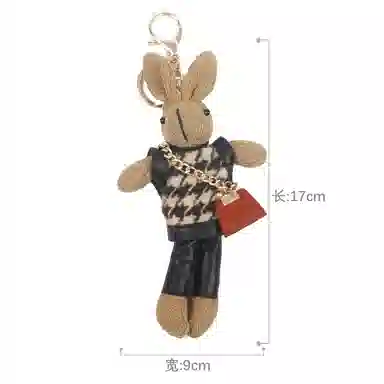 COACH City 33 Tote Bag Charm Plush Keychain