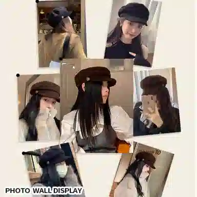 【秋冬必备~美拉德】 攸委 小香风英伦复古保暖加厚高级感气质 羊毛呢 贝雷帽 女款