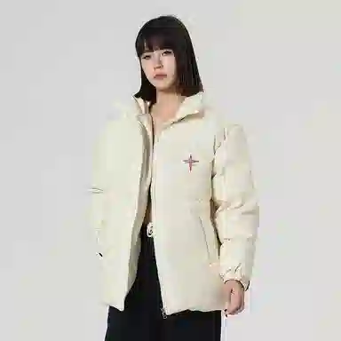 AMBER LIGHT Star Print Puffer Jacket