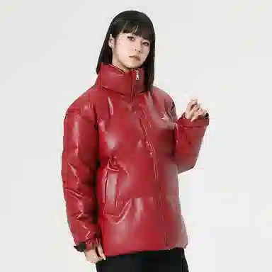 AMBER LIGHT Star Print Puffer Jacket