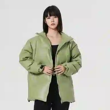 AMBER LIGHT Star Print Puffer Jacket