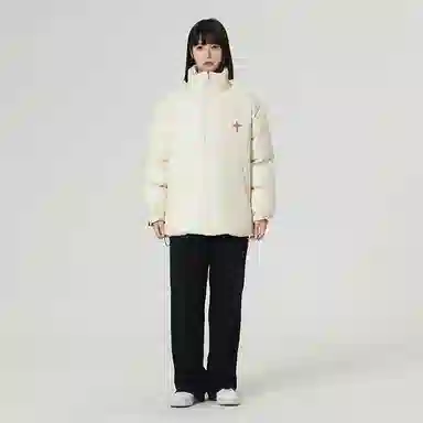 AMBER LIGHT Star Print Puffer Jacket