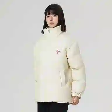 AMBER LIGHT Star Print Puffer Jacket