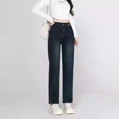 淑好百 宽松显瘦舒适牛仔裤 女款