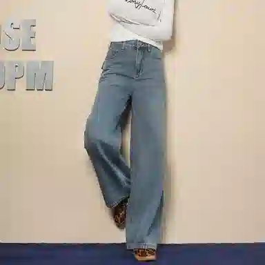 法文箱子 高级感小个子窄版牛仔裤 女款