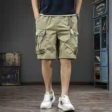 遨宇 美式山系户外机能潮牌高街痞帅森系风速干男夏季高级感薄款五分裤潮流户外运动休闲短裤 男款