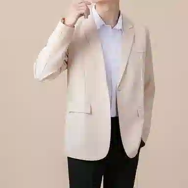 都市机能韩系轻熟风秋冬高级垂感垫肩外套西装 男女同款