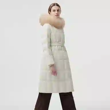 坦博尔 大毛领鹅绒时尚通勤羽绒服 女款