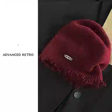 艾佳微 韩系气质大头围堆堆帽显脸小慵懒风套头洋气 羊毛混纺 绒线帽 男女同款情侣款