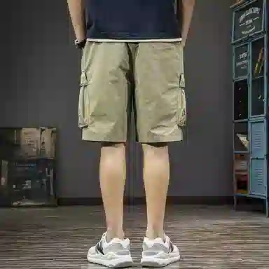 遨宇 美式山系户外机能潮牌高街痞帅森系风速干男夏季高级感薄款五分裤潮流户外运动休闲短裤 男款