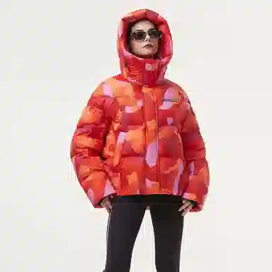 坦博尔 廓形云朵泡芙加厚长袖街头面包羽绒服 女款