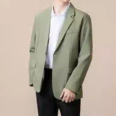 都市机能韩系轻熟风秋冬高级垂感垫肩外套西装 男女同款