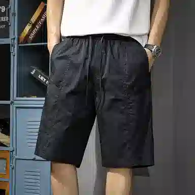 遨宇 极简宽松潮牌慵懒学院户外运动机能多口袋宽松工装五分速干休闲短裤 男款