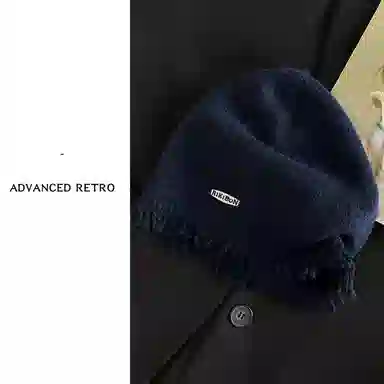 艾佳微 韩系气质大头围堆堆帽显脸小慵懒风套头洋气 羊毛混纺 绒线帽 男女同款情侣款