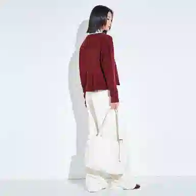 木果果木 复古阔腿宽松自然腰牛仔裤 女款