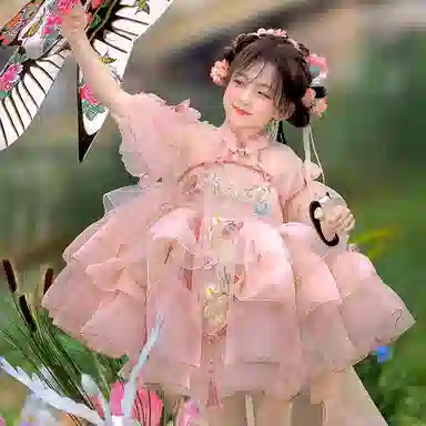 儿童款米囹儿童礼服 中国风