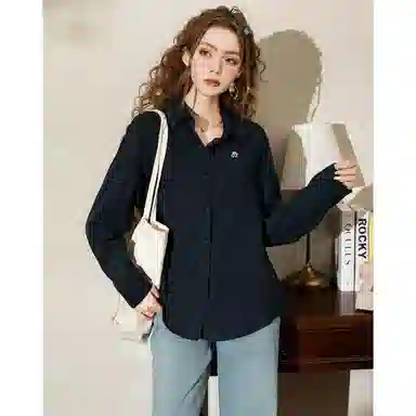 法文箱子 针织披肩复古衬衫 女款