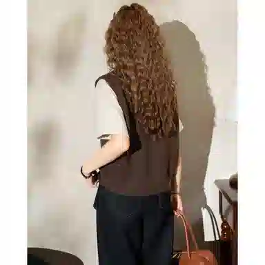 法文箱子 刺绣针织春秋季马甲 女款