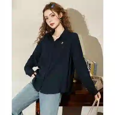 法文箱子 针织披肩复古衬衫 女款