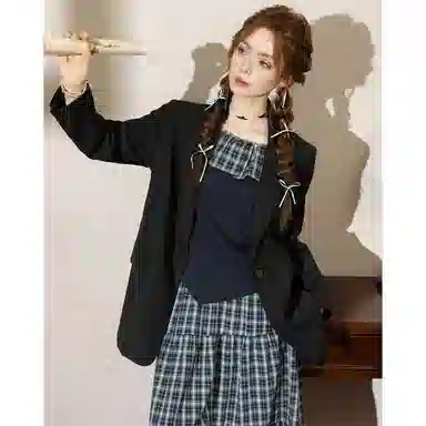 法文箱子 高级感小个子中长款西装 女款