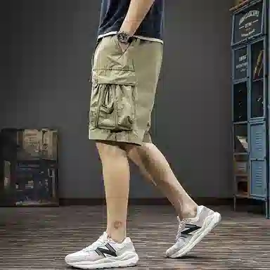 遨宇 美式山系户外机能潮牌高街痞帅森系风速干男夏季高级感薄款五分裤潮流户外运动休闲短裤 男款