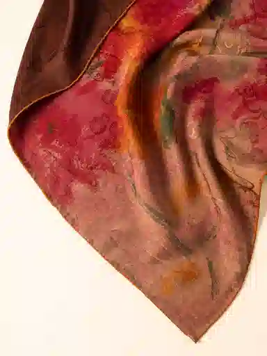 上海故事 印花香云纱优雅独特时尚 桑蚕丝 丝巾 女款