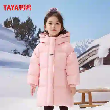 鸭鸭羽绒服 常规长袖立领宽松通勤风 青少年