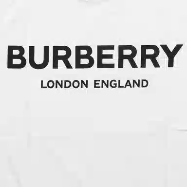 Burberry Logo Print T-Shirt Kids White