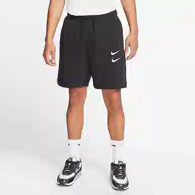 Nike Swoosh French Terry Short Black