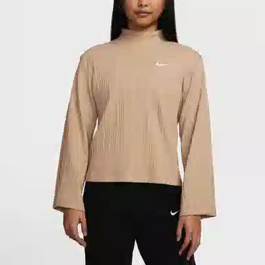 Nike Sportswear Rib Knit Turtleneck Long Sleeve Tee