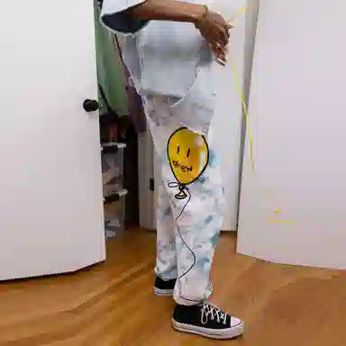 Drew House logo Joy House Pant Cloud joy