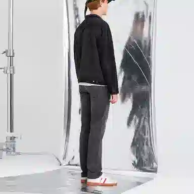 Levi's Straight Jeans Black Grey