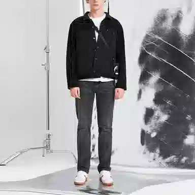 Levi's Straight Jeans Black Grey