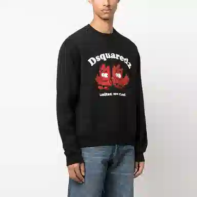 DSQUARED2 FW23 Crewneck Sweatshirt Black