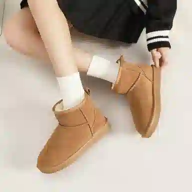 ZHR Snow Boots Waterproof Thick Sole