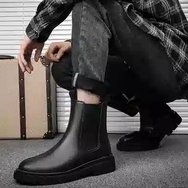Mingyitu Chelsea Boots Black
