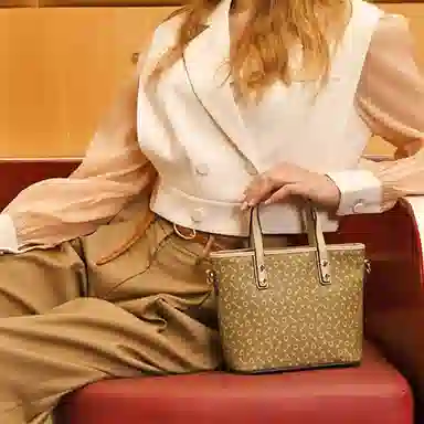 why Medium Capacity Shoulder Bag Brown/Beige