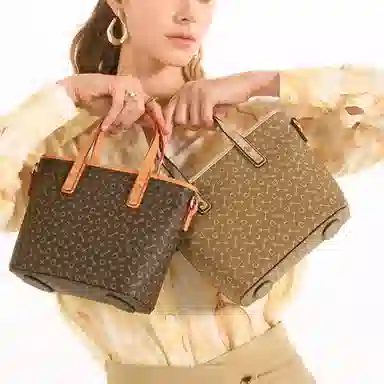 why Medium Capacity Shoulder Bag Brown/Beige