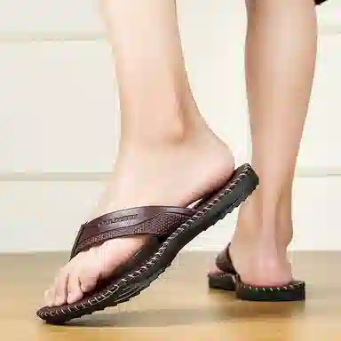 木林森 时尚百搭人字拖鞋 男款