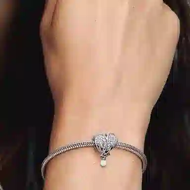 Pandora Angel Wing Heart Charm