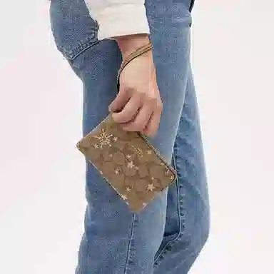 COACH Corner Zip Wristlet 16