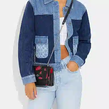 COACH Klare 18 Strawberry Print