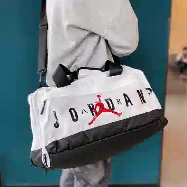 Jordan Travel Gym Bag White