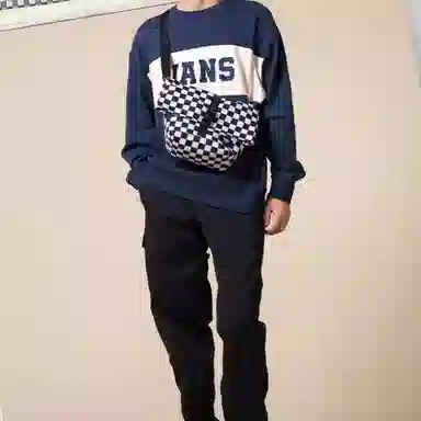 Vans Messenger Bag Black White