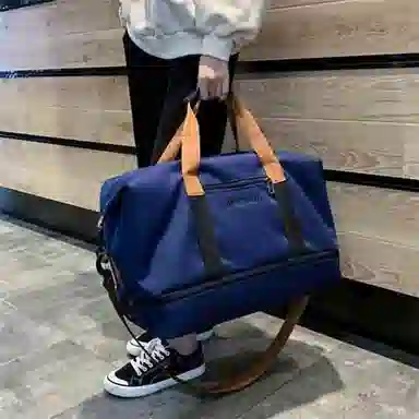 三只小鸭 干湿分离瑜伽行李大容量男女休闲 牛津纺 健身包单肩包斜挎包旅行包 常规 男女同款情侣款 黑/卡其/绿/蓝