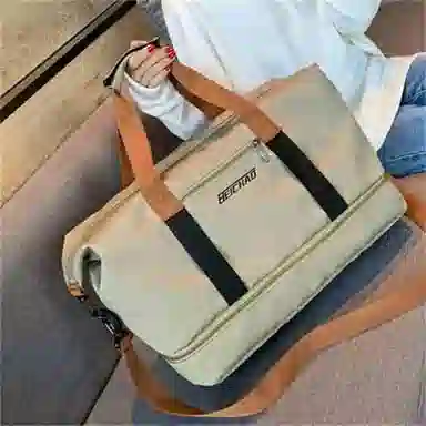 三只小鸭 干湿分离瑜伽行李大容量男女休闲 牛津纺 健身包单肩包斜挎包旅行包 常规 男女同款情侣款 黑/卡其/绿/蓝